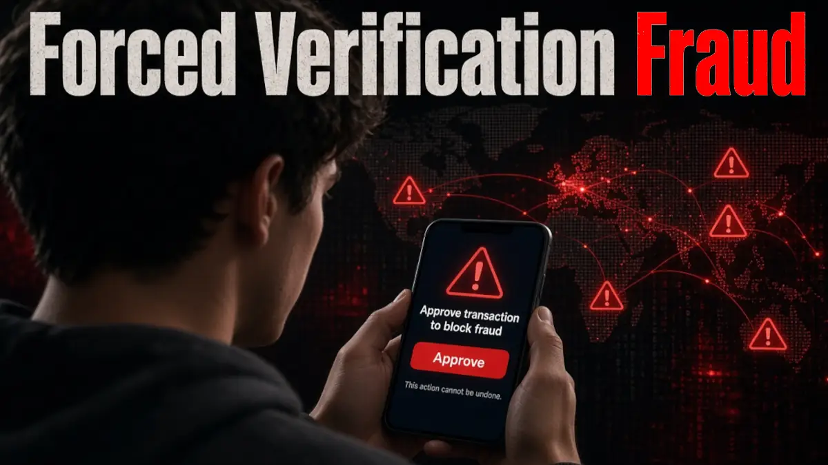 Arnaque à la validation forcée – des escrocs vous font autoriser l’opération à leur place