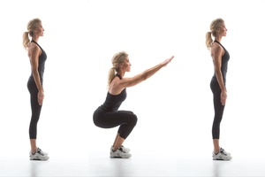 2°-esercizio per perdere la pancia-air-squat
