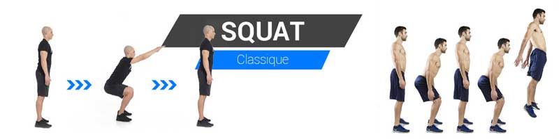 Squat-Jump, um 300 Kalorien in 10 Minuten zu verbrennen.