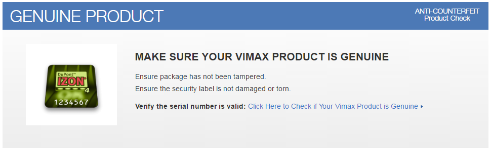 Authenticité Vimax Pills