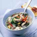 la sopa de verduras y pollo es un supresor del apetito fácil de preparar