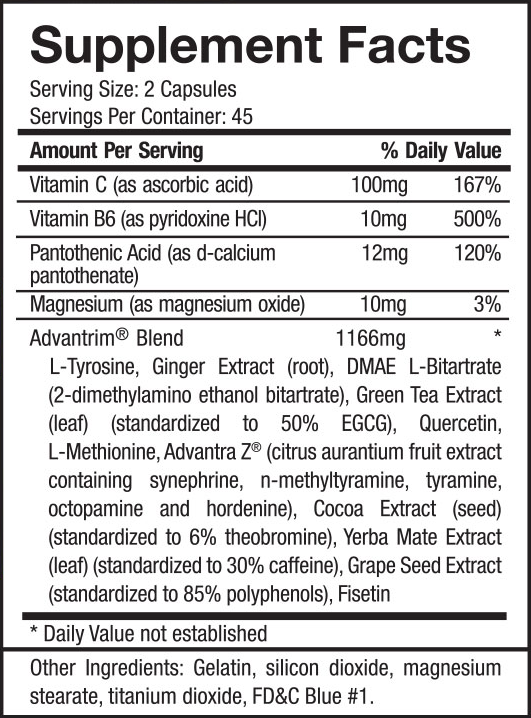advantrim-supplement-facts-ingredients