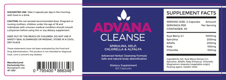 Advana Cleanse Ingredients