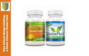 Pure African Mango 2400mg et Detox Cleanse Combo Pack 
