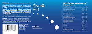PhenQ PM - étiquette