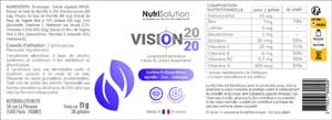 Vision 20/20 - étiquette
