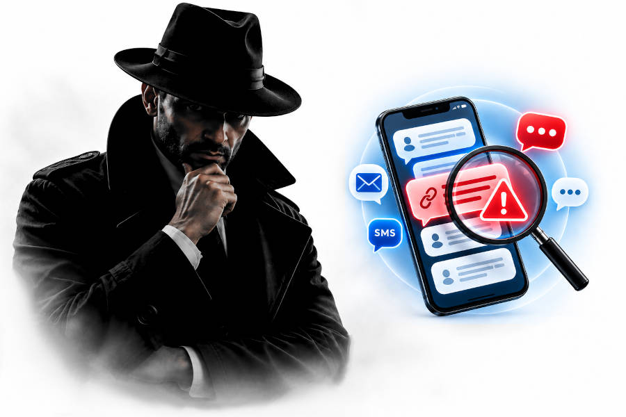 L'analyseur de message suspect d’Arnaque Ou Fiable